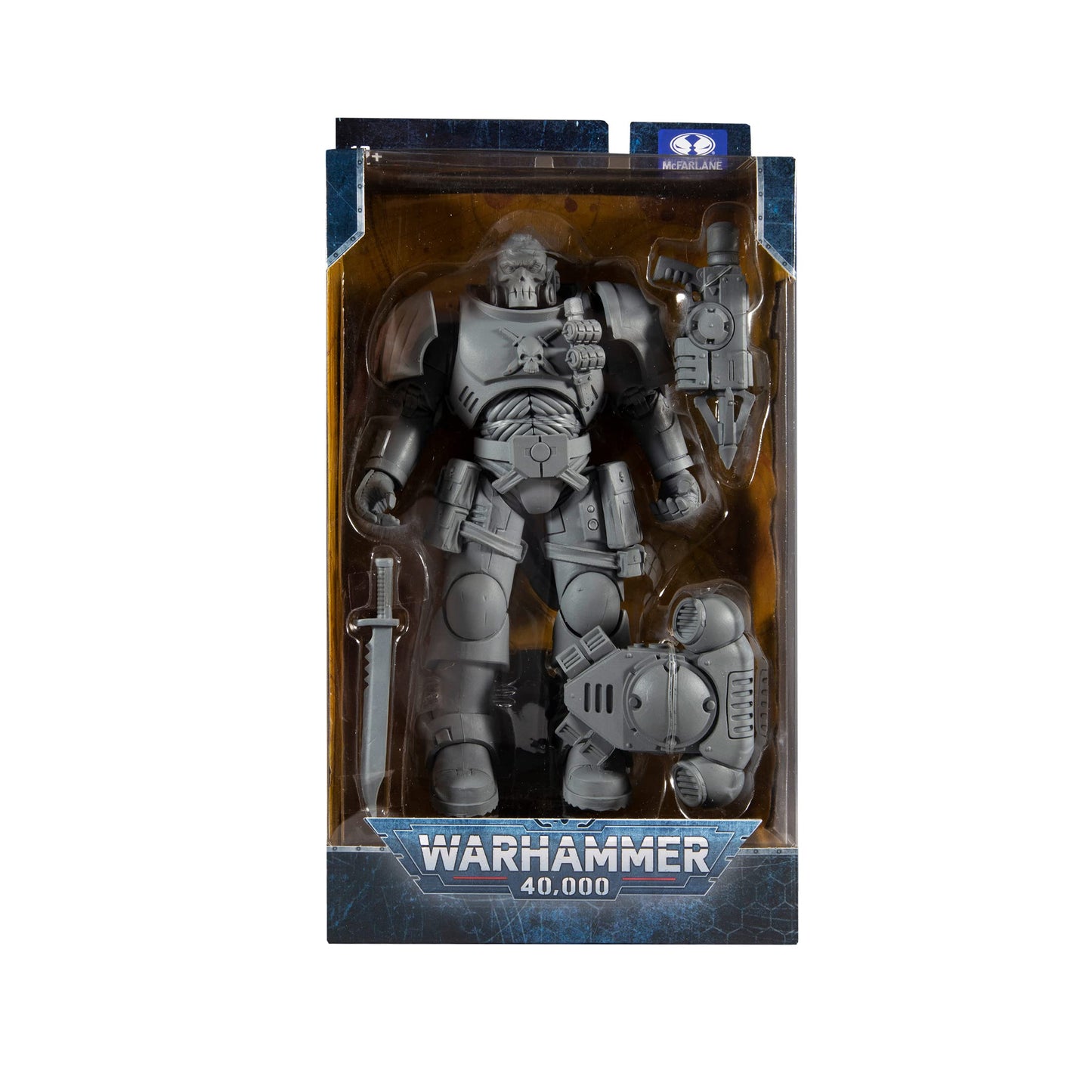 McFarlane Toys Warhammer 40,000 Space Marine Reiver Artist Proof – 7-Inch Action Figure with Grapnel Launcher & Base