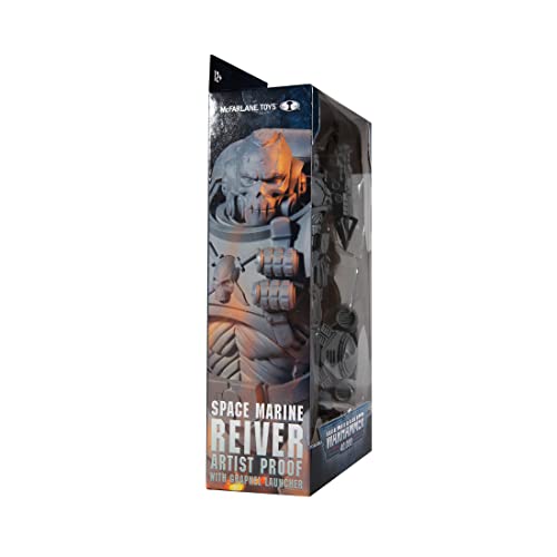 McFarlane Toys Warhammer 40,000 Space Marine Reiver Artist Proof – 7-Inch Action Figure with Grapnel Launcher & Base