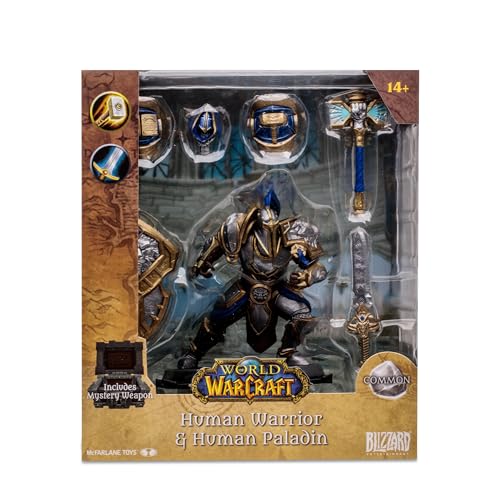 McFarlane Toys World of Warcraft Human Paladin 1:12 Scale Posed Figure | Collectible