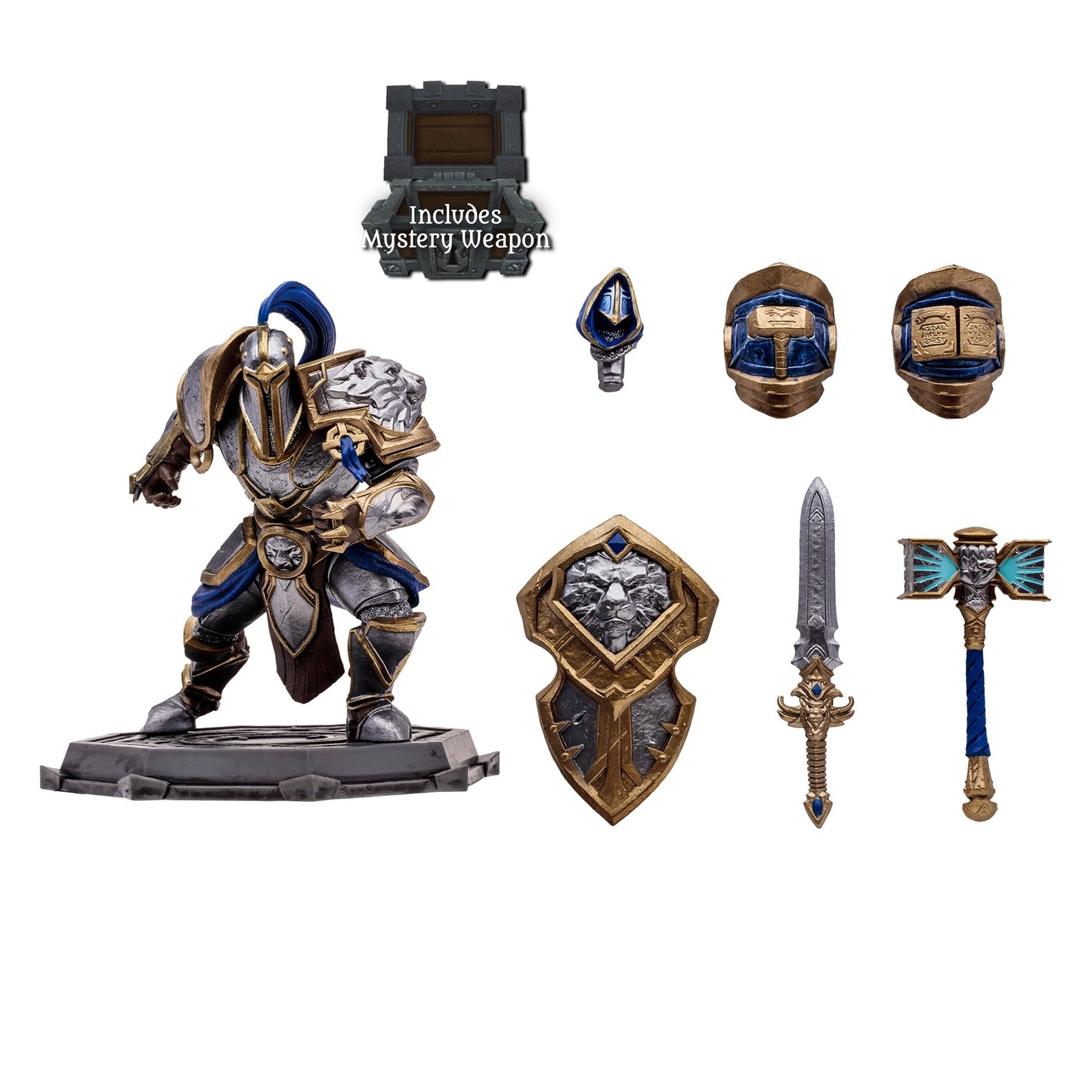 McFarlane Toys World of Warcraft Human Paladin 1:12 Scale Posed Figure | Collectible