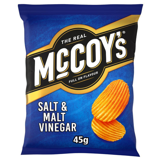 McCoy's Salt & Malt Vinegar Grab Bag Crisps 45g  (Box of 26)