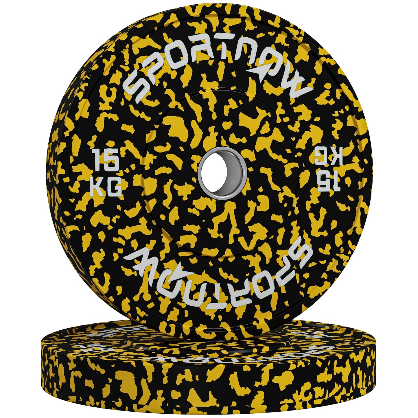 SPORTNOW Olympic Weight Plates with 5cm Holes for Weight Lifting, 2 x 10kg