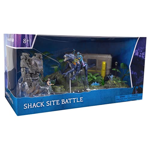 McFarlane Toys Avatar: The Way of Water – World of Pandora Shack Site Battle Figure Set