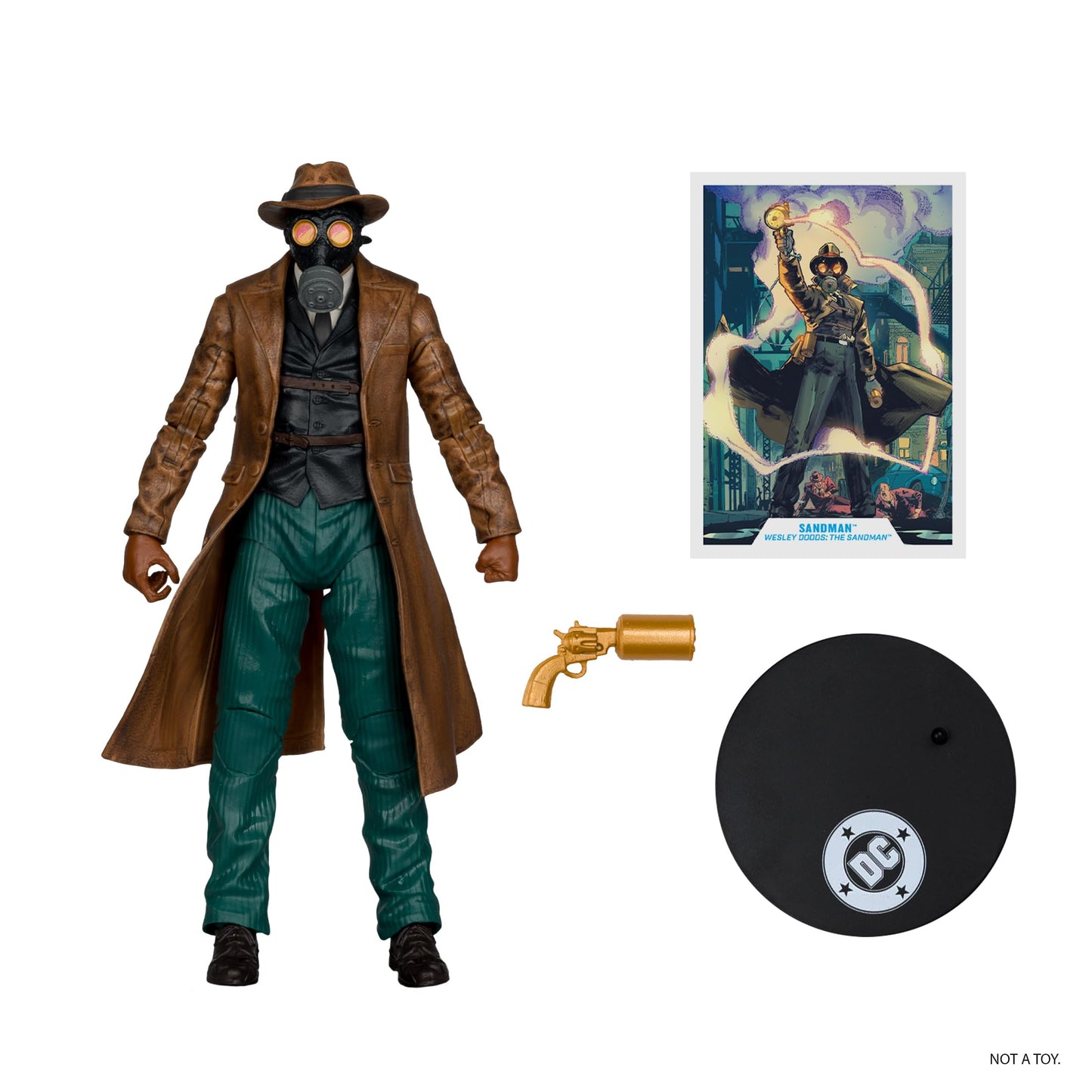 McFarlane DC Multiverse Sandman Wesley Dodds Figure – Gold Label, 15 cm