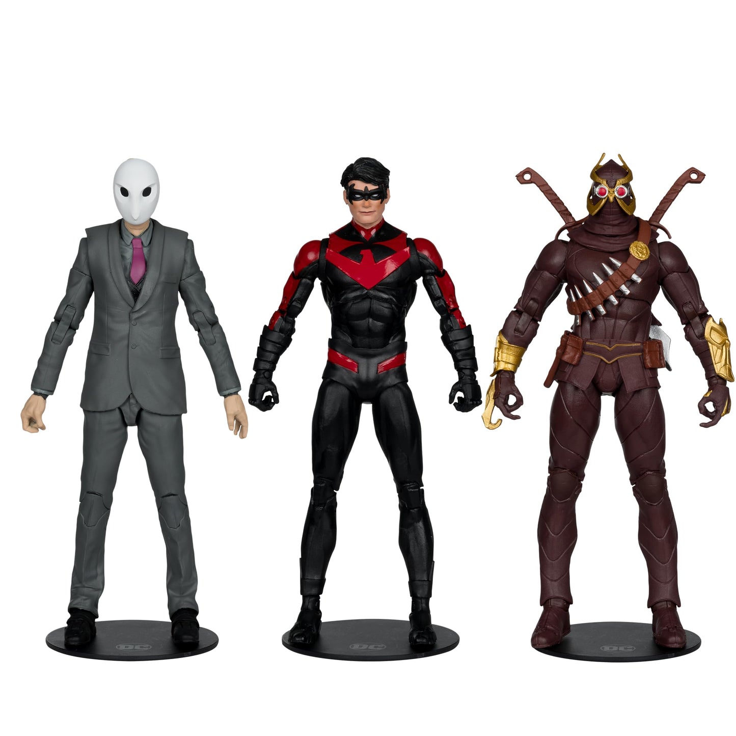 McFarlane Toys DC Multiverse Nightwing vs Talon & Owl 7in Figure 3pk Gold Label