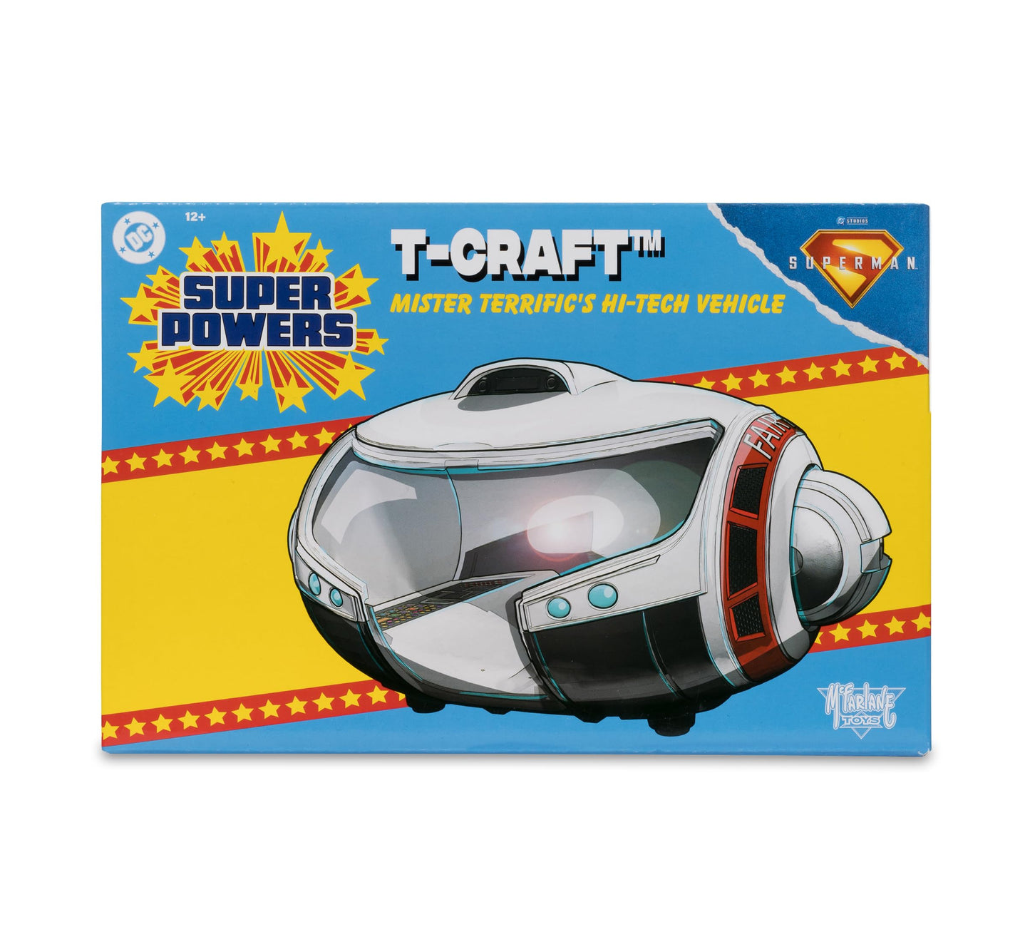 McFarlane Toys DC Super Powers T-Craft Mr. Terrific’s Hi-Tech Vehicle – Collectible Movie Replica