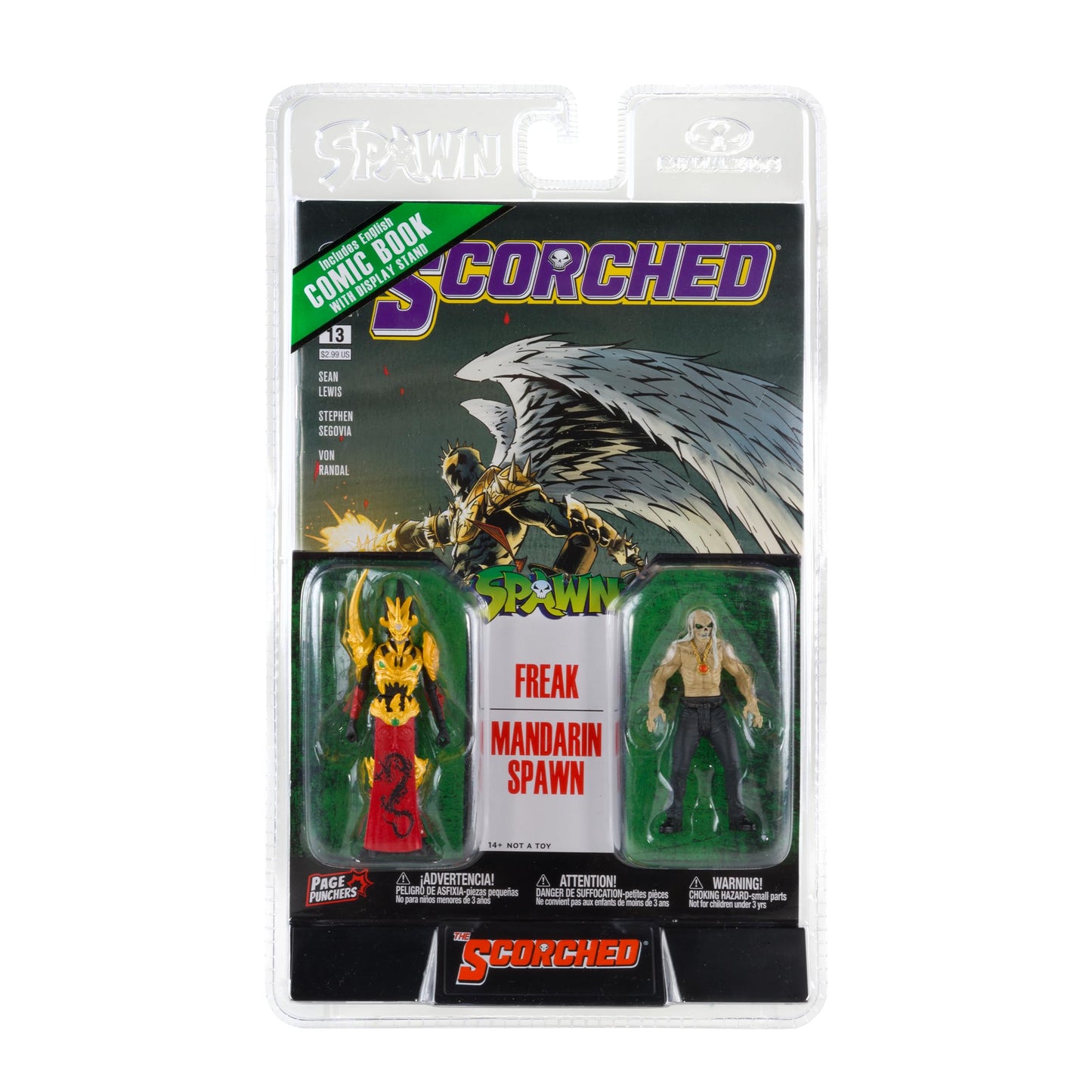 McFarlane Toys Spawn Page Punchers 2-Pack: Freak & Mandarin Spawn 3-Inch Figures