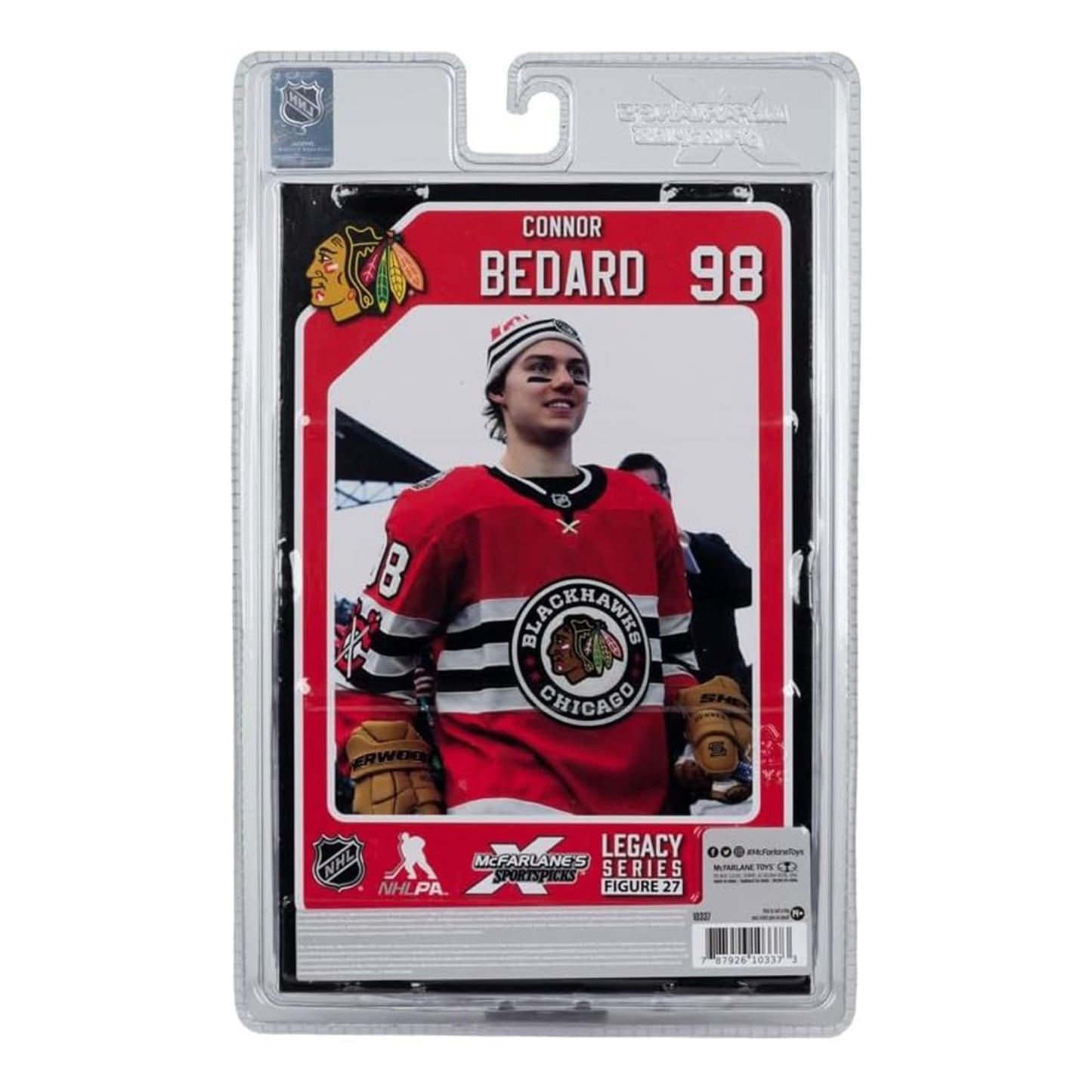 McFarlane Toys Connor Bedard 7in Posed Figure - Chicago Blackhawks | SportsPicks