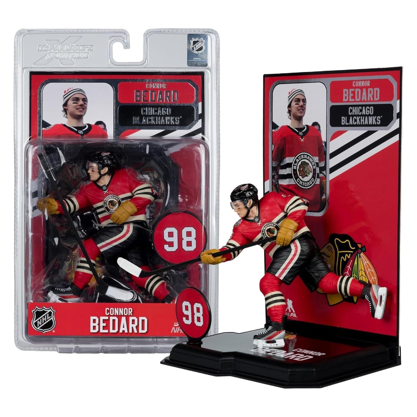 McFarlane Toys Connor Bedard 7in Posed Figure - Chicago Blackhawks | SportsPicks