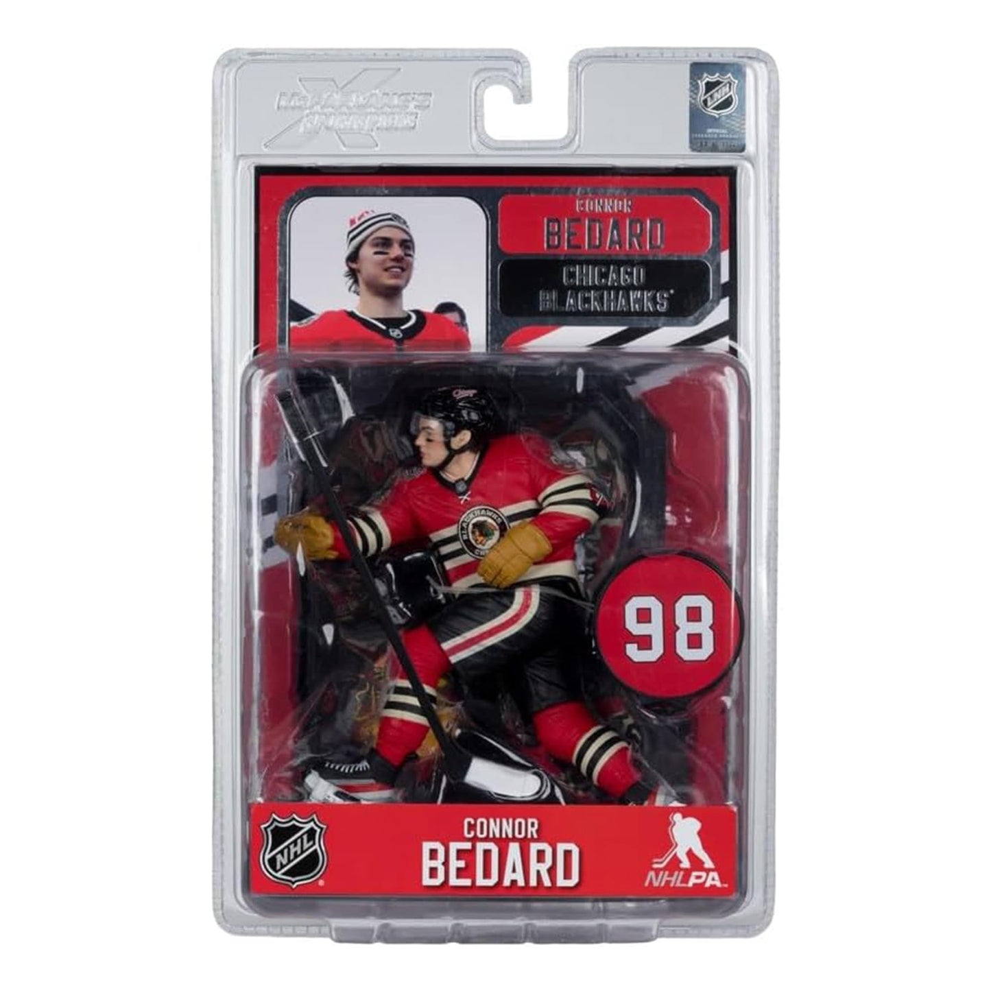 McFarlane Toys Connor Bedard 7in Posed Figure - Chicago Blackhawks | SportsPicks