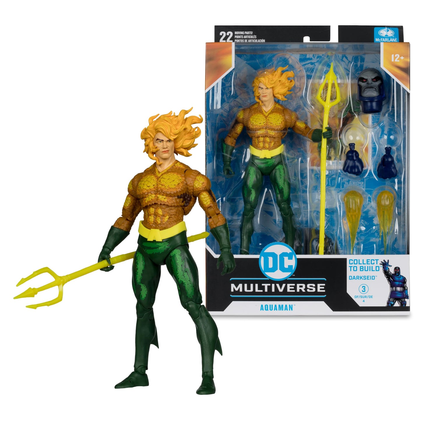 McFarlane Toys DC Multiverse Aquaman (Justice League Task Force) 7in Build-A Figure | Collectible Action Figure