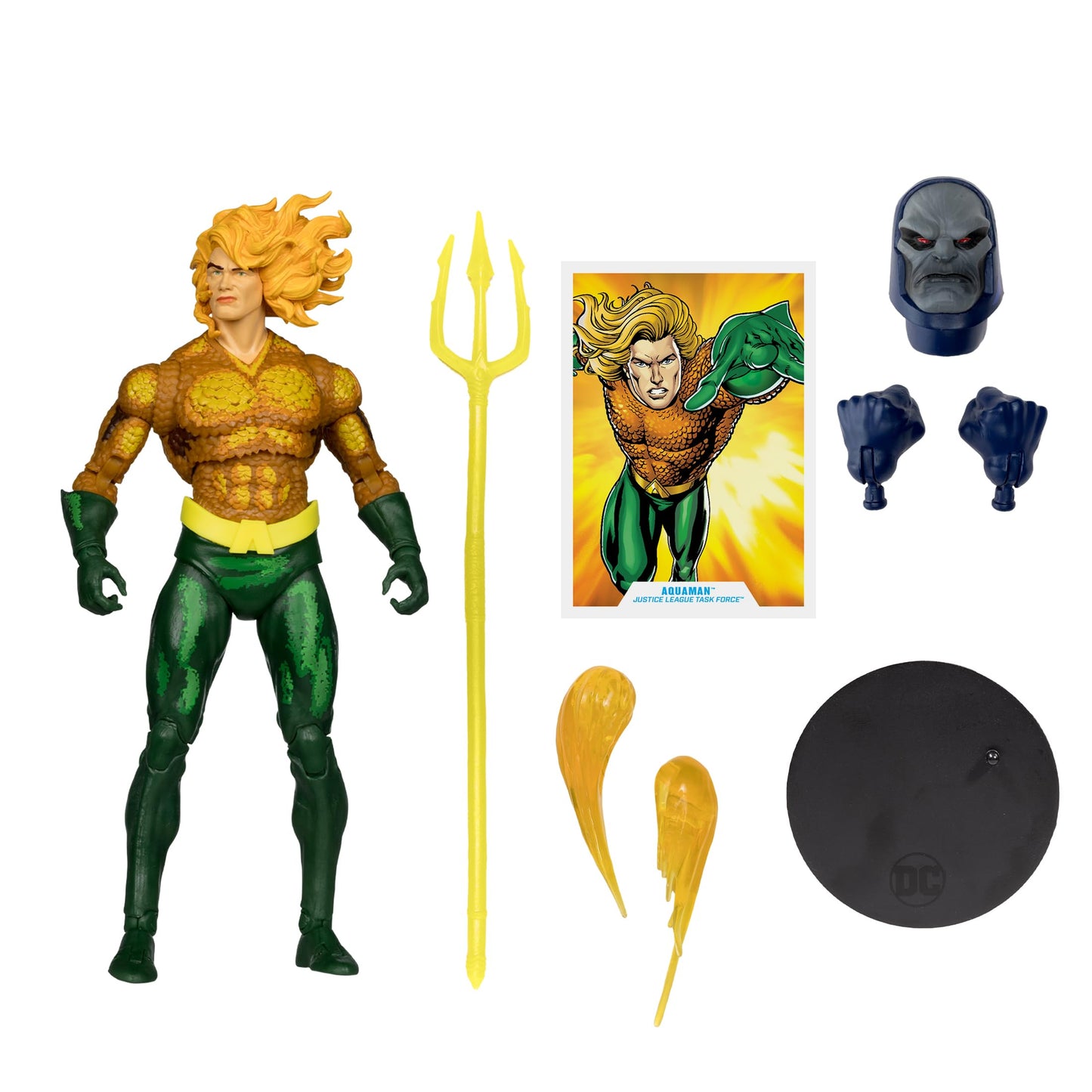 McFarlane Toys DC Multiverse Aquaman (Justice League Task Force) 7in Build-A Figure | Collectible Action Figure