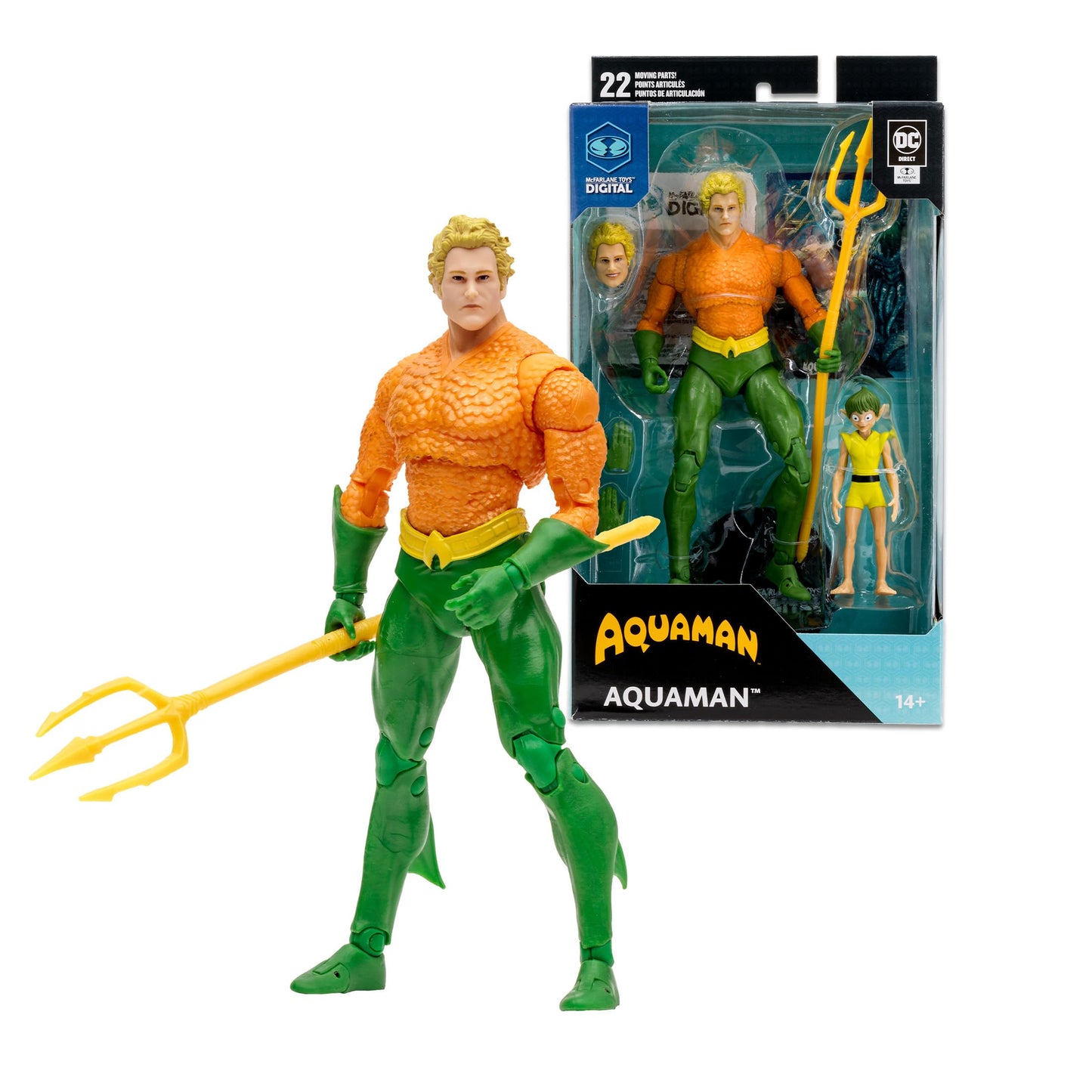 McFarlane Toys DC Direct Aquaman (DC Classic) 7-Inch Action Figure with Digital Collectible