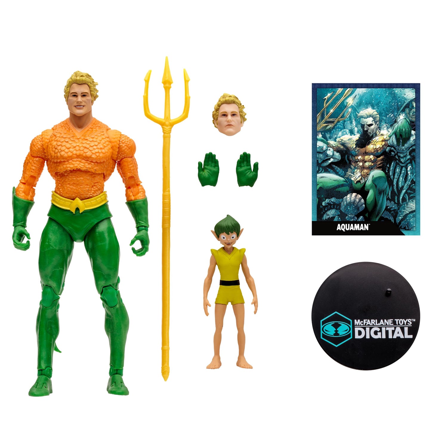McFarlane Toys DC Direct Aquaman (DC Classic) 7-Inch Action Figure with Digital Collectible