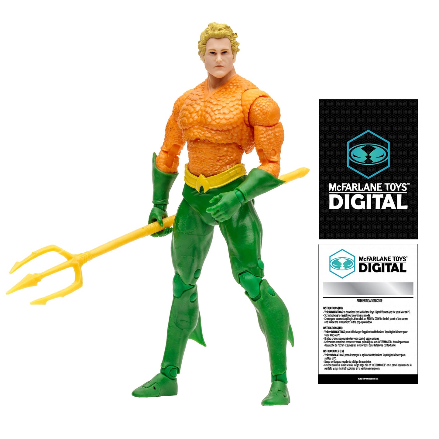 McFarlane Toys DC Direct Aquaman (DC Classic) 7-Inch Action Figure with Digital Collectible