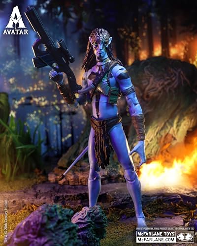 McFarlane Toys Avatar: Fire and Ash Jake Sully Metkayina Final Battle 7in Figure | Collector Edition