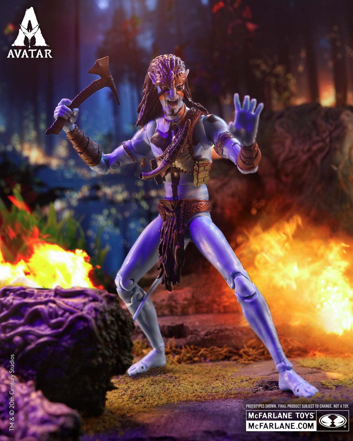 McFarlane Toys Avatar: Fire and Ash Jake Sully Metkayina Final Battle 7in Figure | Collector Edition