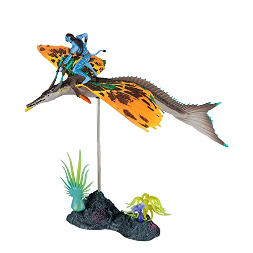 McFarlane Toys Avatar: The Way of Water – World of Pandora Jake Sully & Skimwing Deluxe Figure
