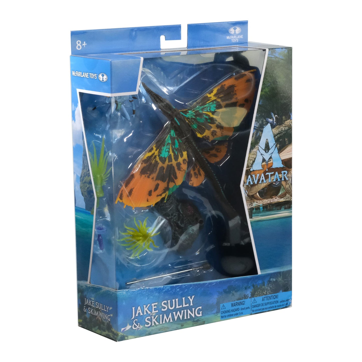 McFarlane Toys Avatar: The Way of Water – World of Pandora Jake Sully & Skimwing Deluxe Figure