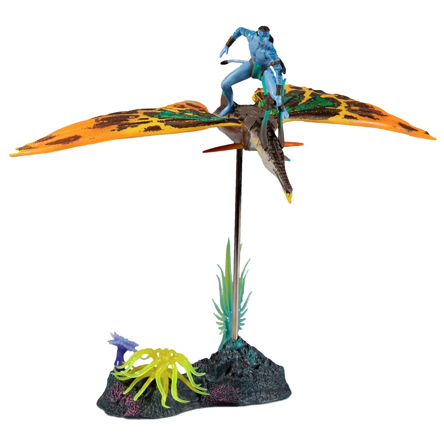 McFarlane Toys Avatar: The Way of Water – World of Pandora Jake Sully & Skimwing Deluxe Figure