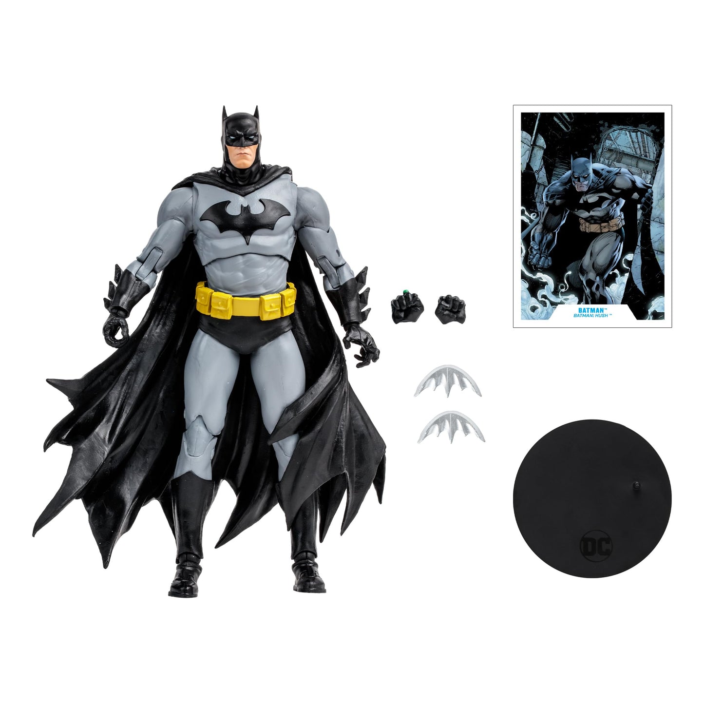 McFarlane Toys DC Multiverse Batman (Hush) 7in Action Figure – Black & Grey