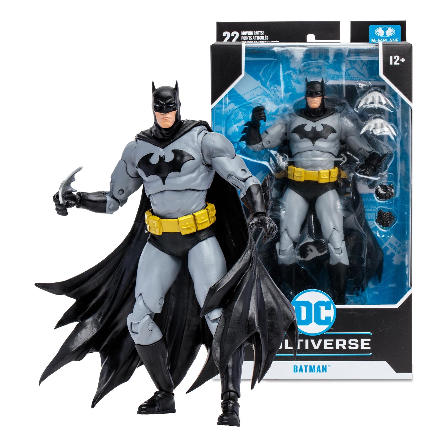 McFarlane Toys DC Multiverse Batman (Hush) 7in Action Figure – Black & Grey
