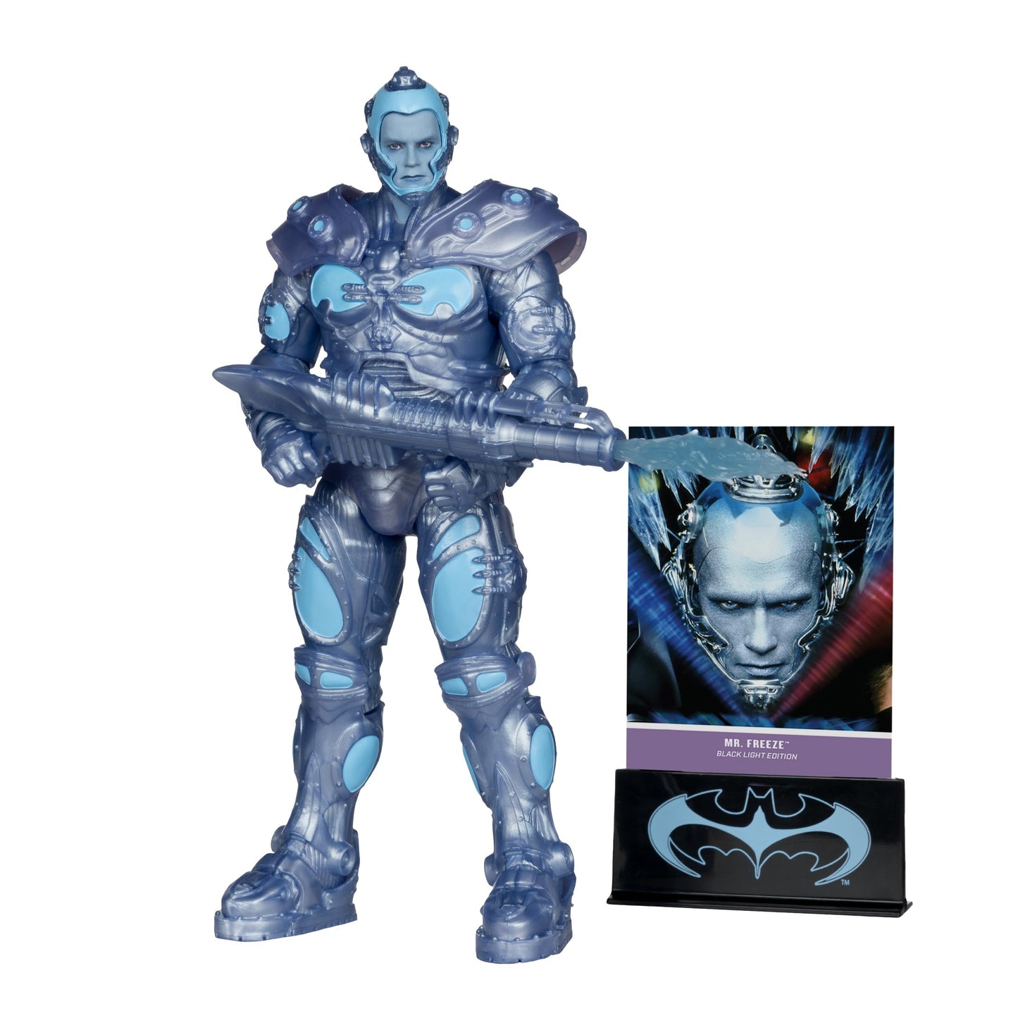 McFarlane Toys Batman & Robin Mr. Freeze Black Light Edition DC Multiverse – 18 cm Gold Label