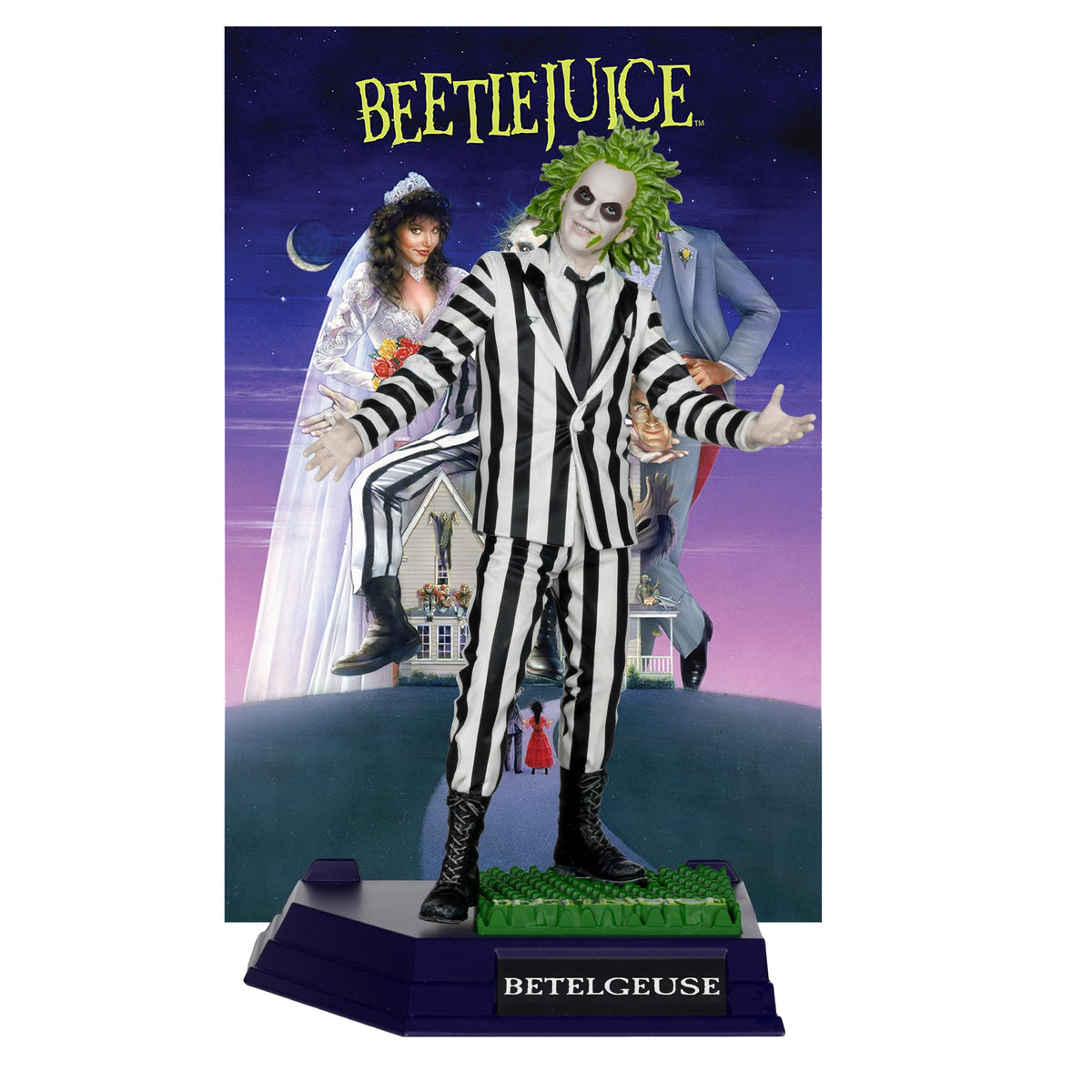 McFarlane Toys Beetlejuice 6in Posed Figure – Movie Maniacs Collection