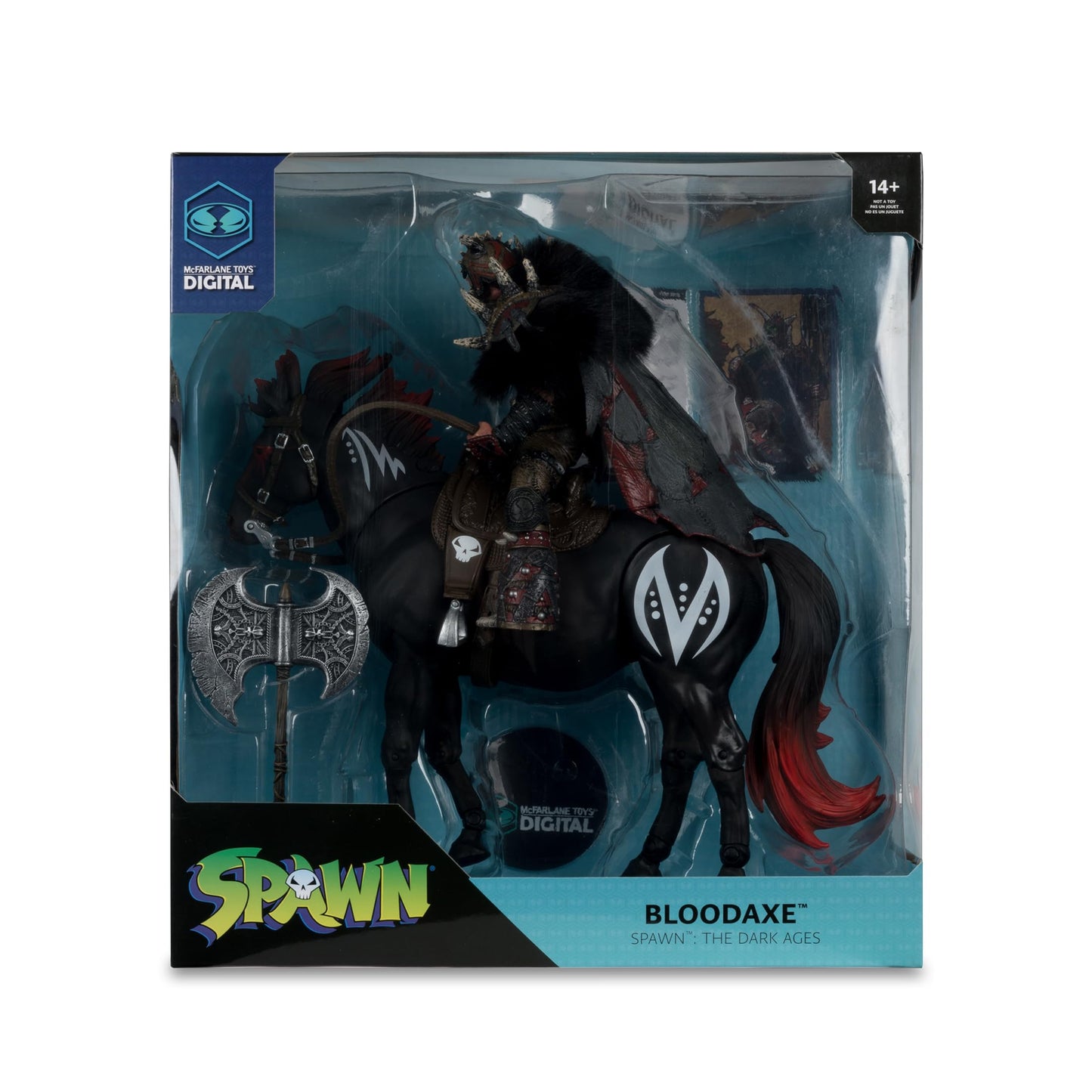 McFarlane Toys Bloodaxe with Horse – Spawn: The Dark Ages 7-Inch Figure & Horse | Digital Collectible