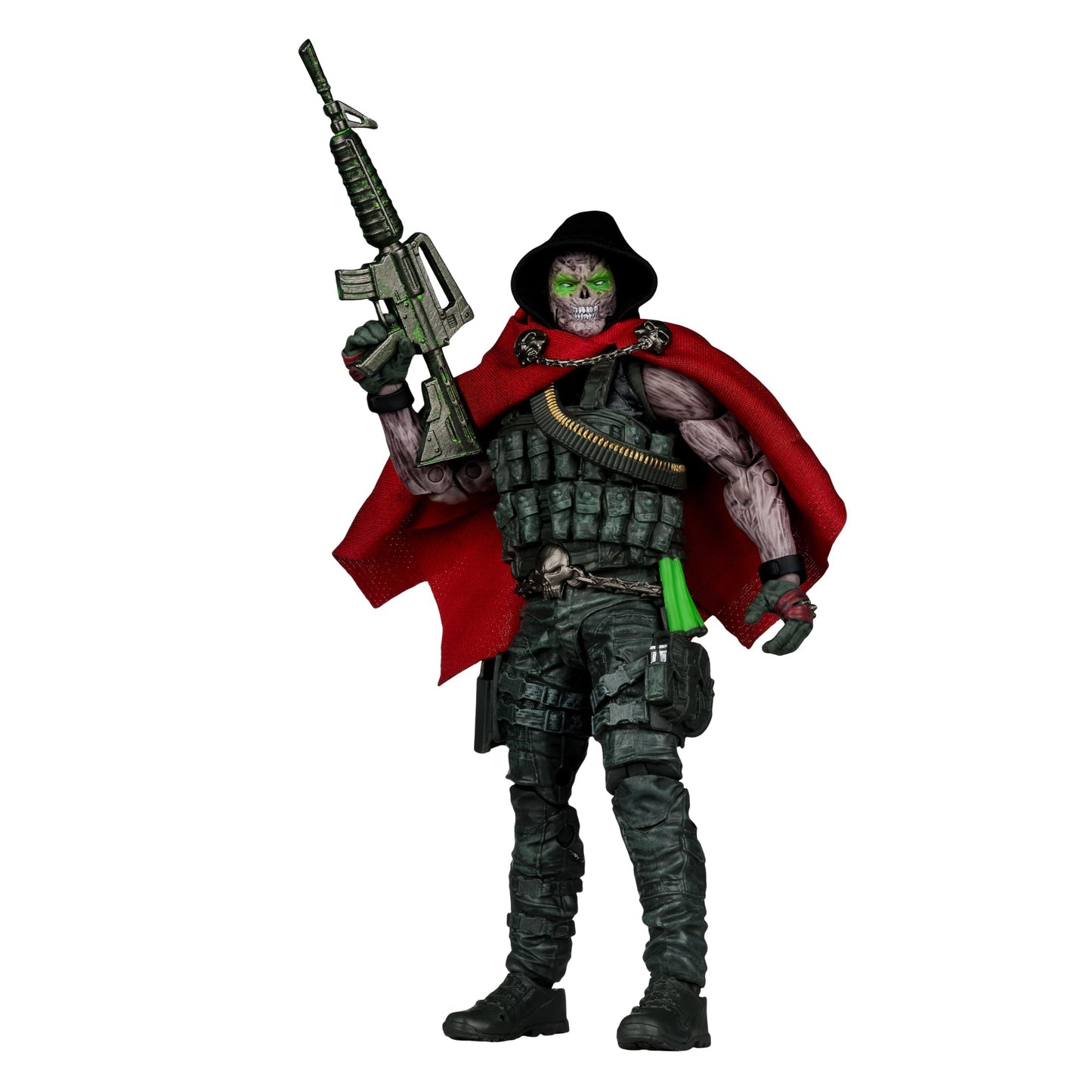 McFarlane Toys Call of Duty Burned Spawn 7in Action Figure – 22-Point Articulation, Fabric Cape & Accessories