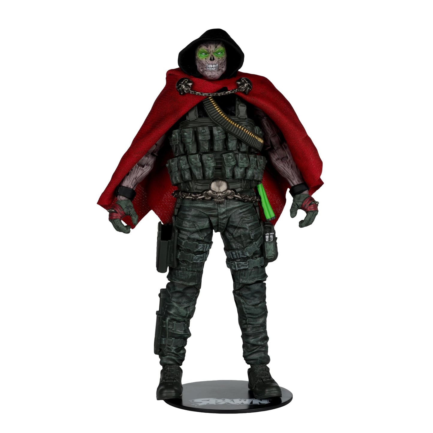 McFarlane Toys Call of Duty Burned Spawn 7in Action Figure – 22-Point Articulation, Fabric Cape & Accessories