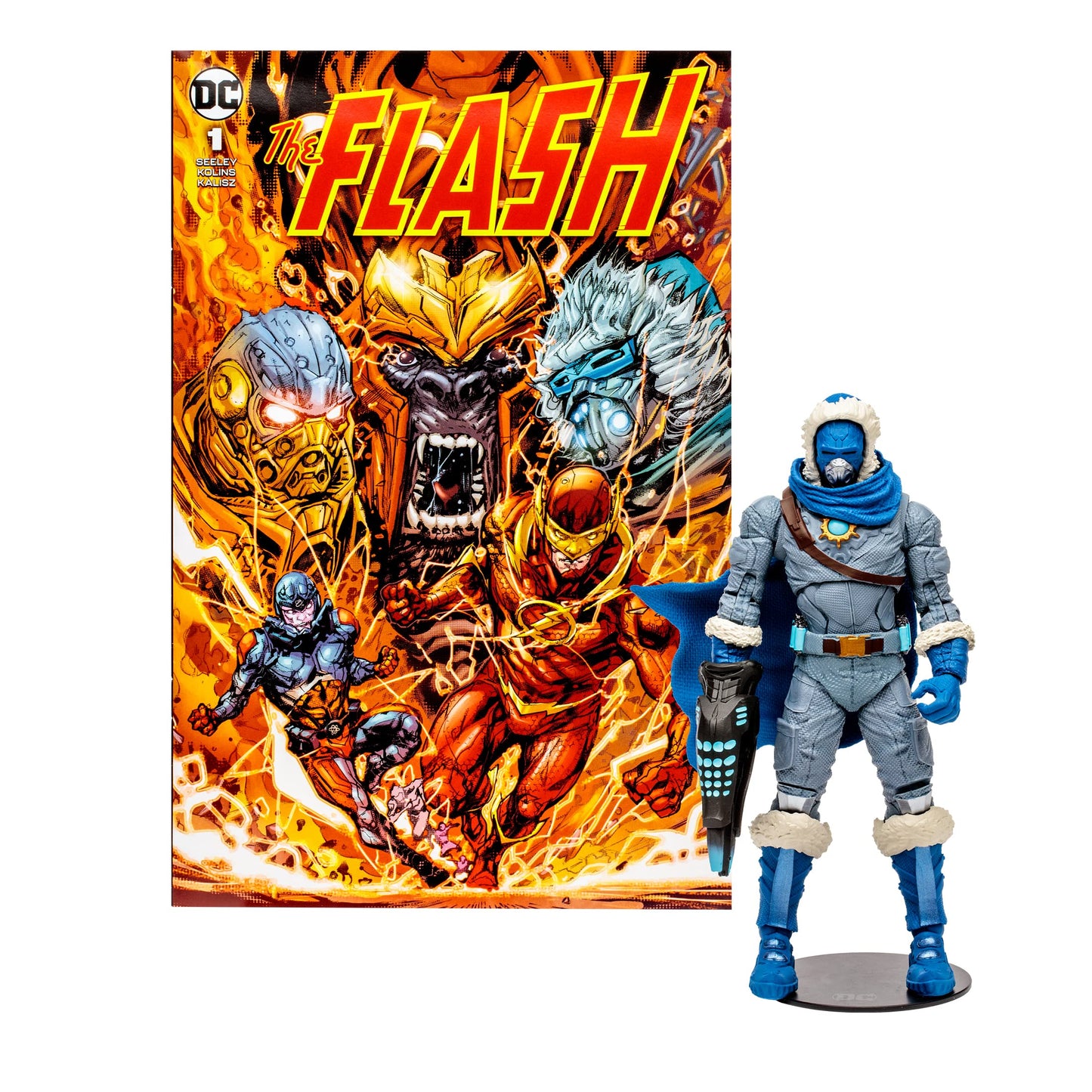 McFarlane Toys DC Direct 7-Inch Captain Cold Figure with Comic – The Flash WV2