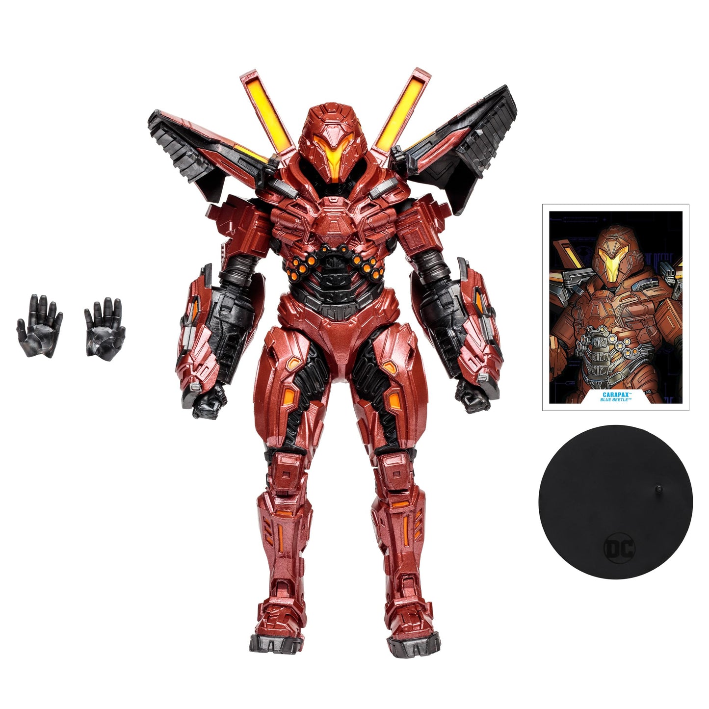 McFarlane Toys DC Multiverse Carapax Mega Figure - Blue Beetle Movie Edition with 22-Point Articulation