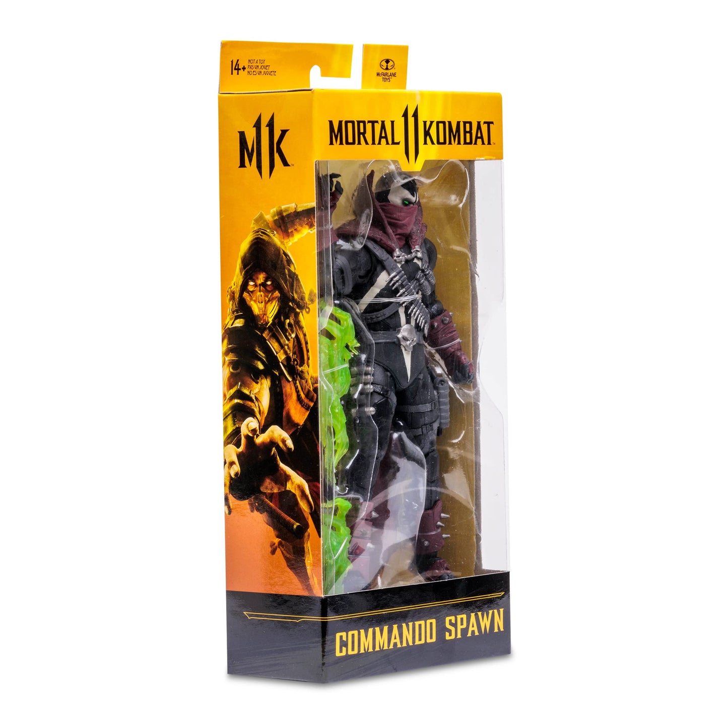 McFarlane Toys Mortal Kombat 7in Commando Spawn Figure | Ultra Articulation, Dark Ages Skin