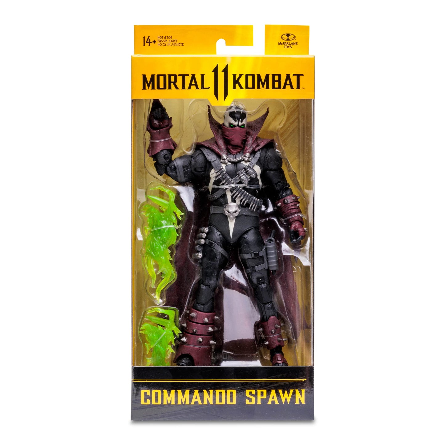 McFarlane Toys Mortal Kombat 7in Commando Spawn Figure | Ultra Articulation, Dark Ages Skin