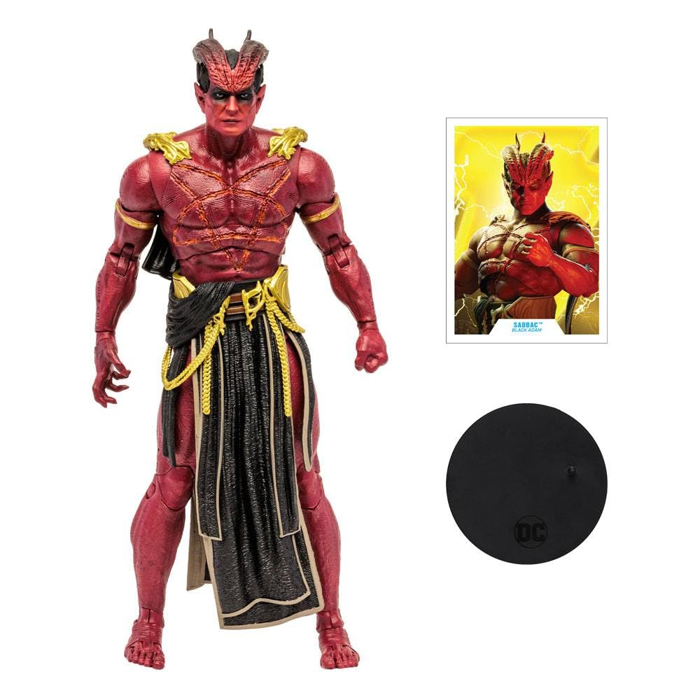 McFarlane Toys DC Black Adam Sabbac Megafig – Ultra-Articulated 7-Inch Figure