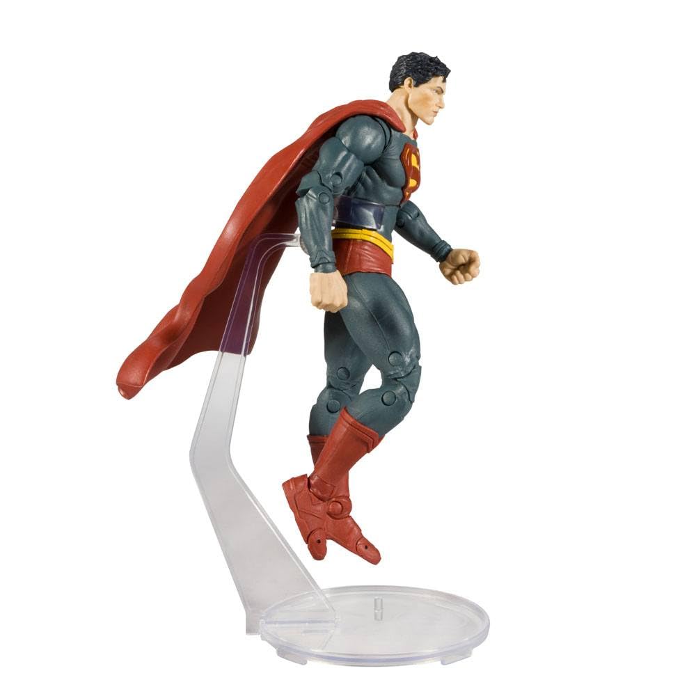 McFarlane Toys DC Direct 7-Inch Superman Figure – Black Adam WV1 Edition, Includes Comic & Art Card