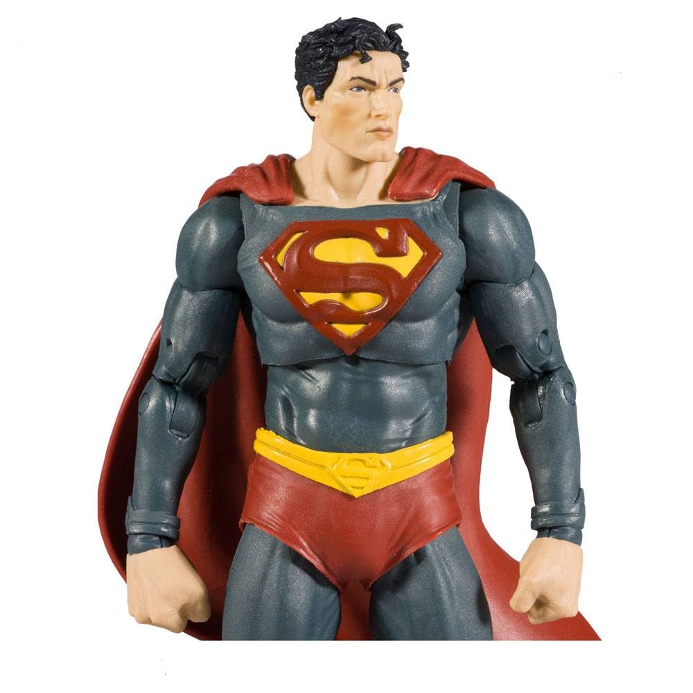 McFarlane Toys DC Direct 7-Inch Superman Figure – Black Adam WV1 Edition, Includes Comic & Art Card