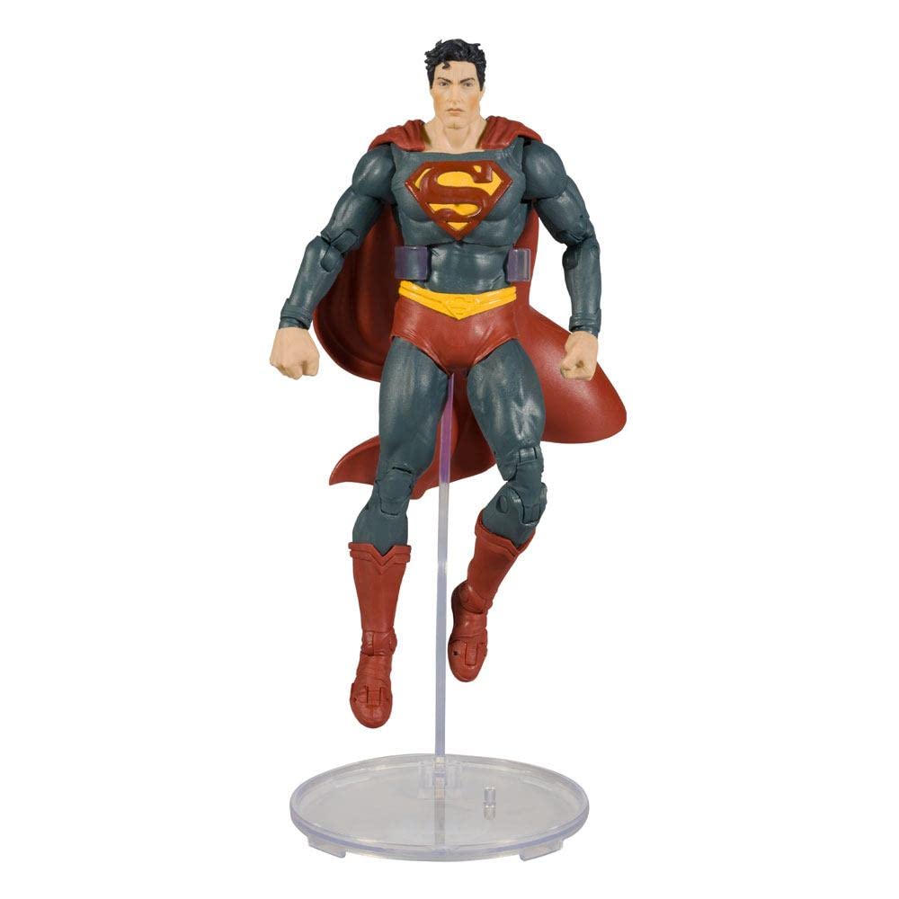 McFarlane Toys DC Direct 7-Inch Superman Figure – Black Adam WV1 Edition, Includes Comic & Art Card