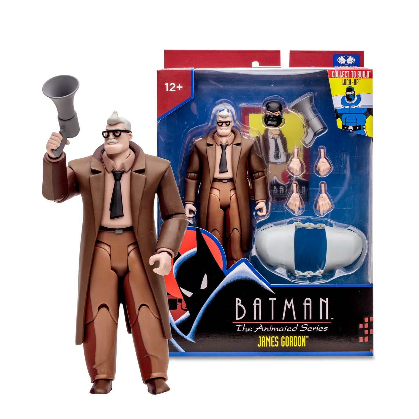 McFarlane Toys DC Direct Batman: The Animated Series Commissioner Gordon 6in Figure – Build-A Wave 2