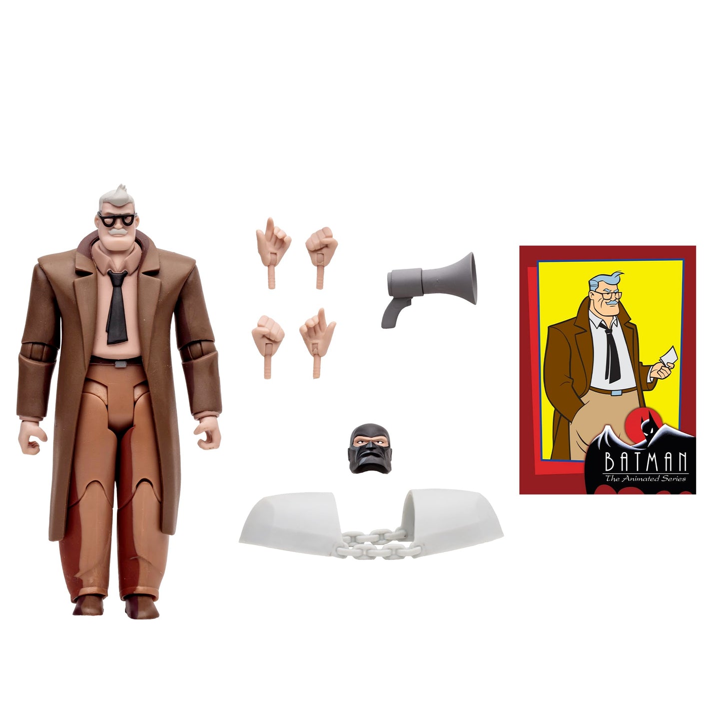 McFarlane Toys DC Direct Batman: The Animated Series Commissioner Gordon 6in Figure – Build-A Wave 2