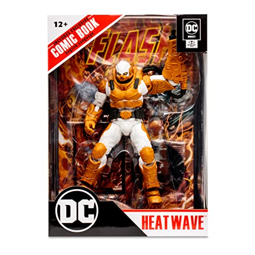 McFarlane Toys DC Direct 7-Inch Heat Wave Figure with Comic – The Flash WV2
