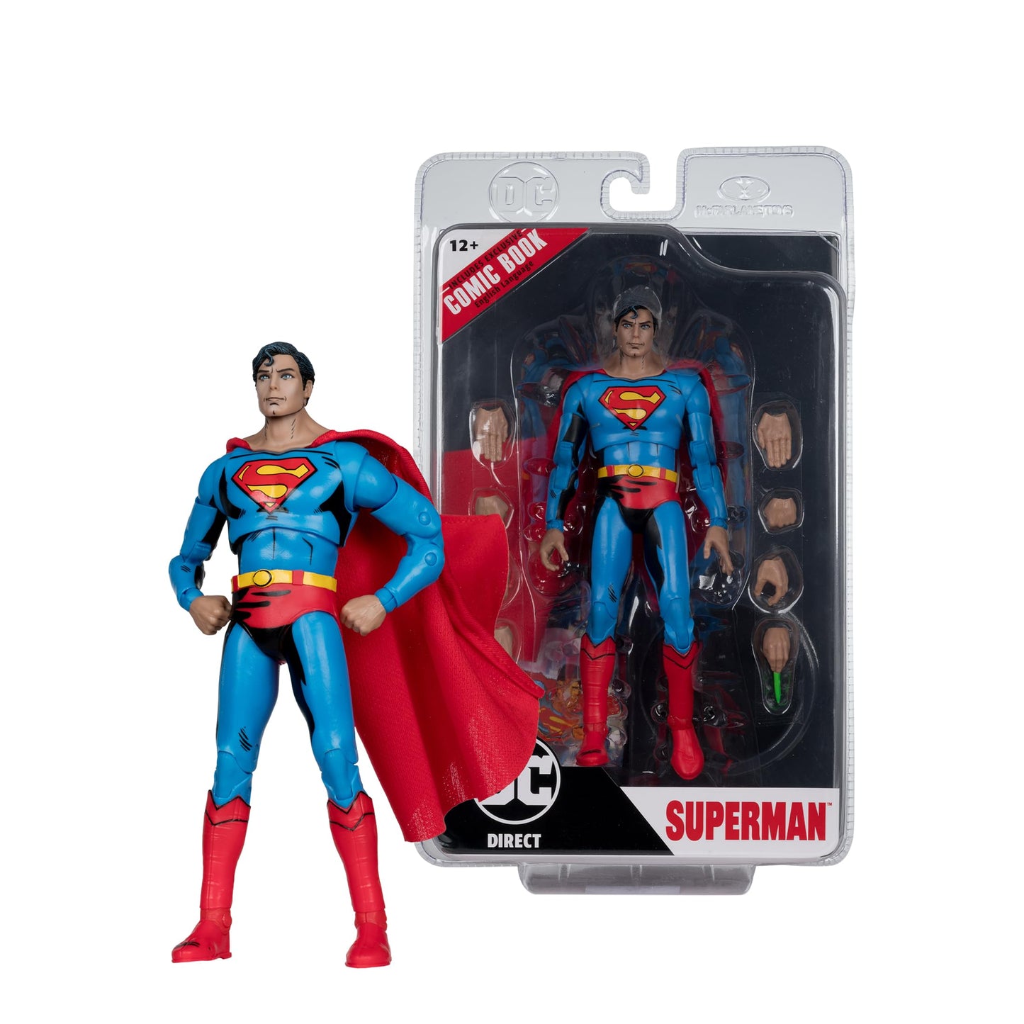 McFarlane Toys DC Direct Page Punchers Superman (Superman ’78) – 7-Inch Figure with Comic