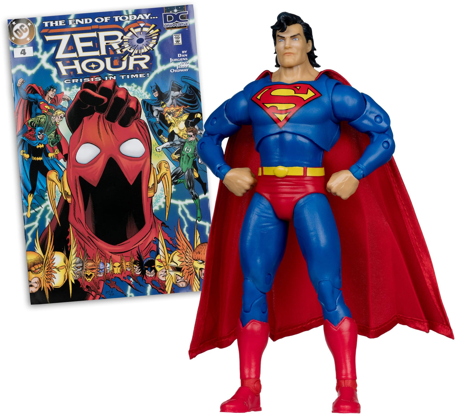 McFarlane Toys DC Direct Page Punchers Superman Zero Hour 7in Action Figure with Comic Card