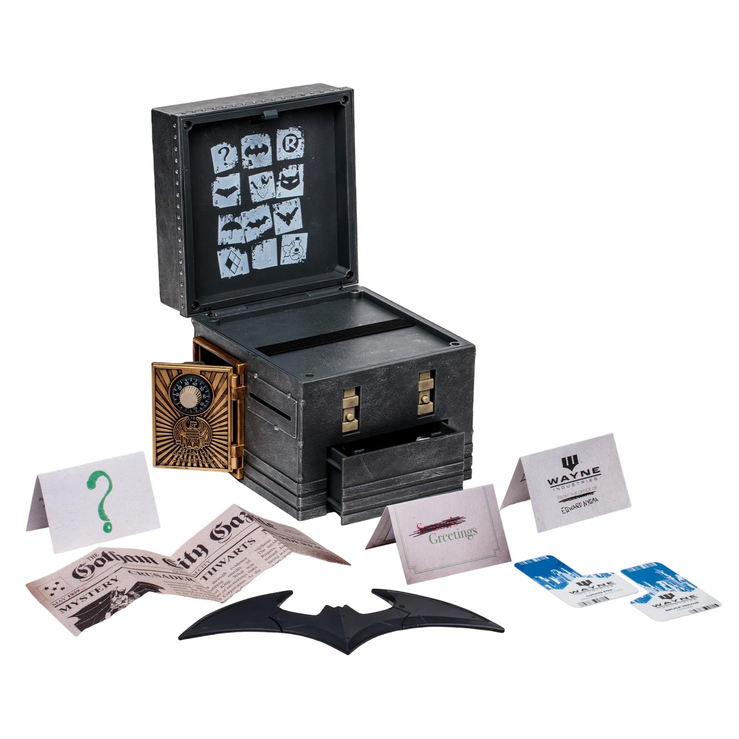 McFarlane Toys DC Direct The Riddler Puzzle Box – Detective Mode Variant (Gold Label) Amazon Exclusive