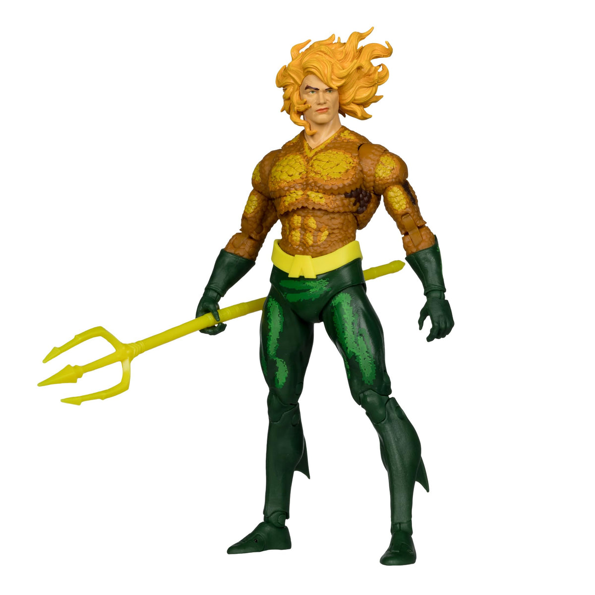 McFarlane Toys DC Multiverse Aquaman (Justice League Task Force) 7in Build-A Figure | Collectible Action Figure