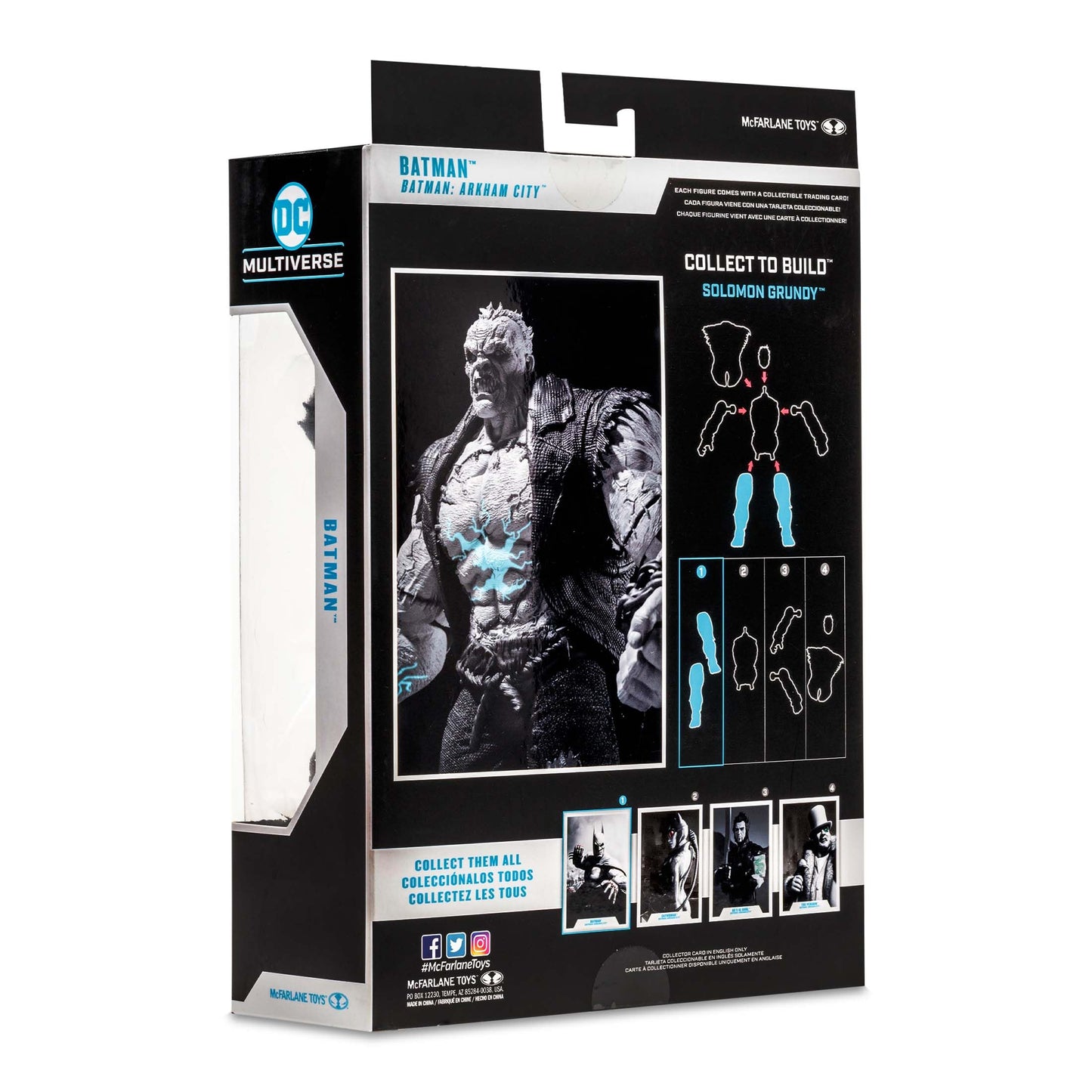 McFarlane DC Multiverse Batman Arkham City 7-inch B&W Figure – Build-a-Solomon Grundy