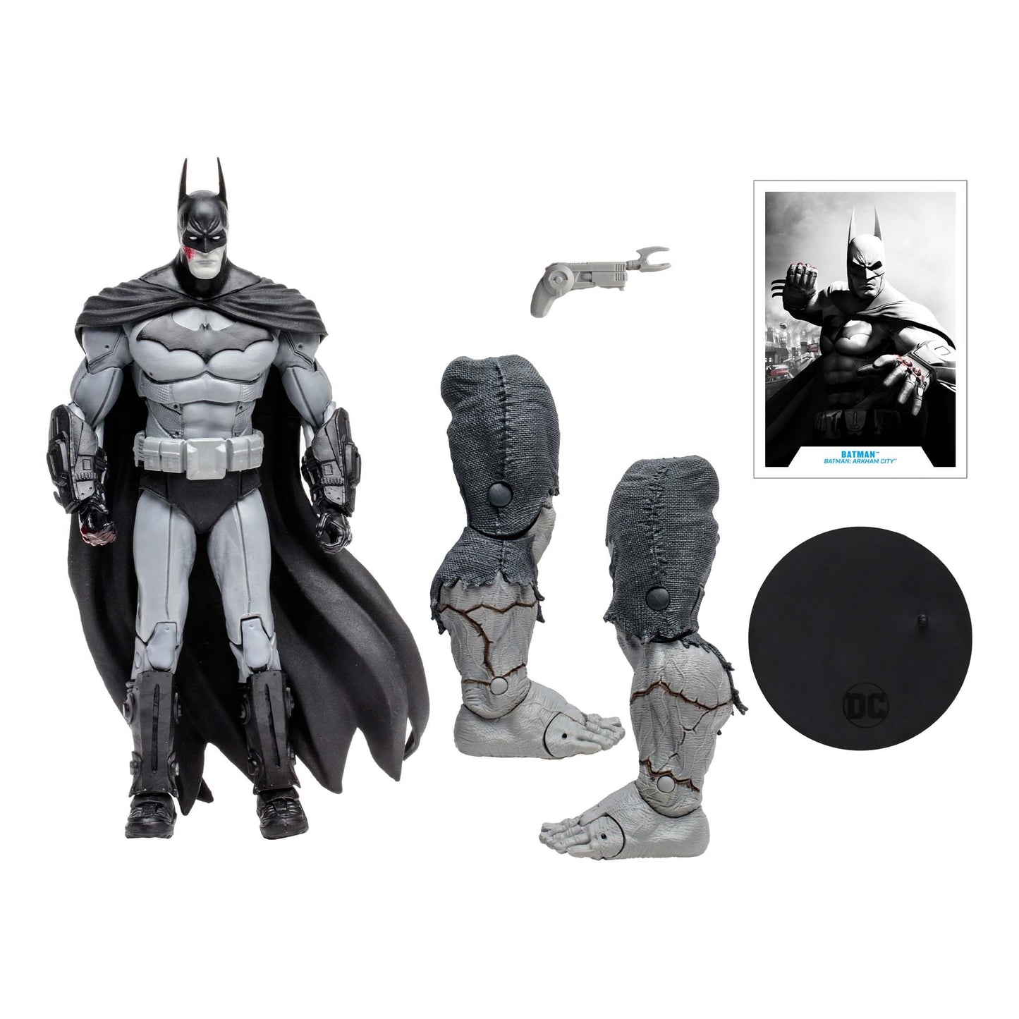McFarlane DC Multiverse Batman Arkham City 7-inch B&W Figure – Build-a-Solomon Grundy