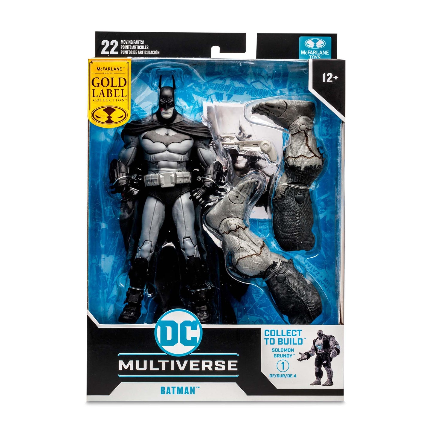 McFarlane DC Multiverse Batman Arkham City 7-inch B&W Figure – Build-a-Solomon Grundy