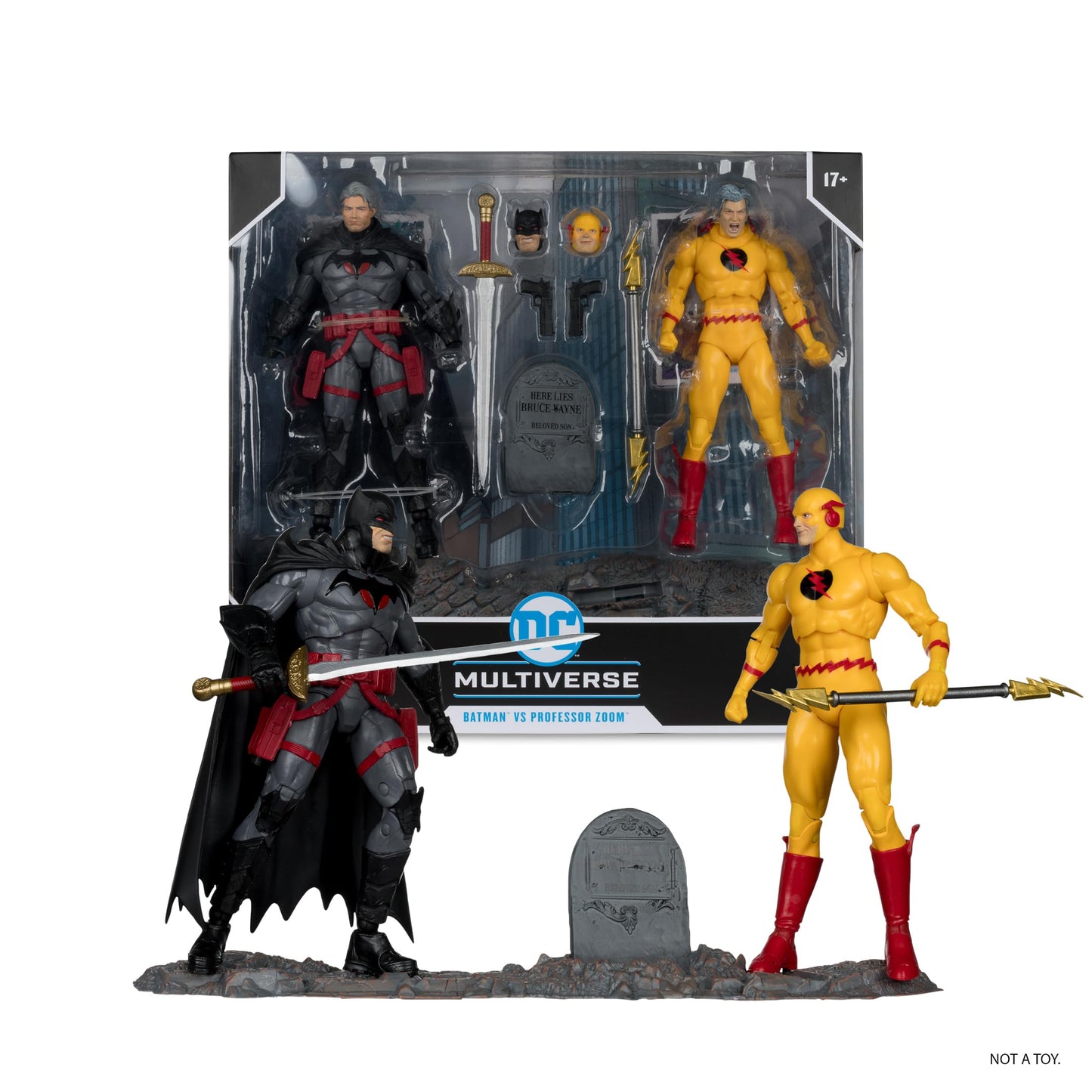 McFarlane Toys DC Multiverse Batman vs Professor Zoom (Flashpoint) 7in Action Figure 2pk